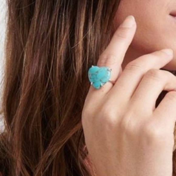 NEW turquoise heart statement ring - Picture 9 of 10